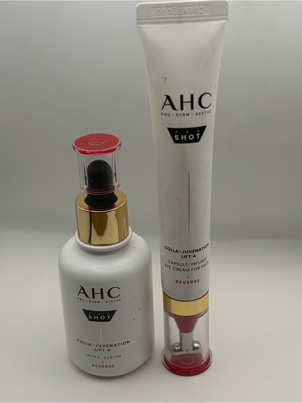 AHC Pro Shot Colla-Rejuvenation Lift 4 Serum 40ml + Eye Cream 30ml Duo K-Beauty